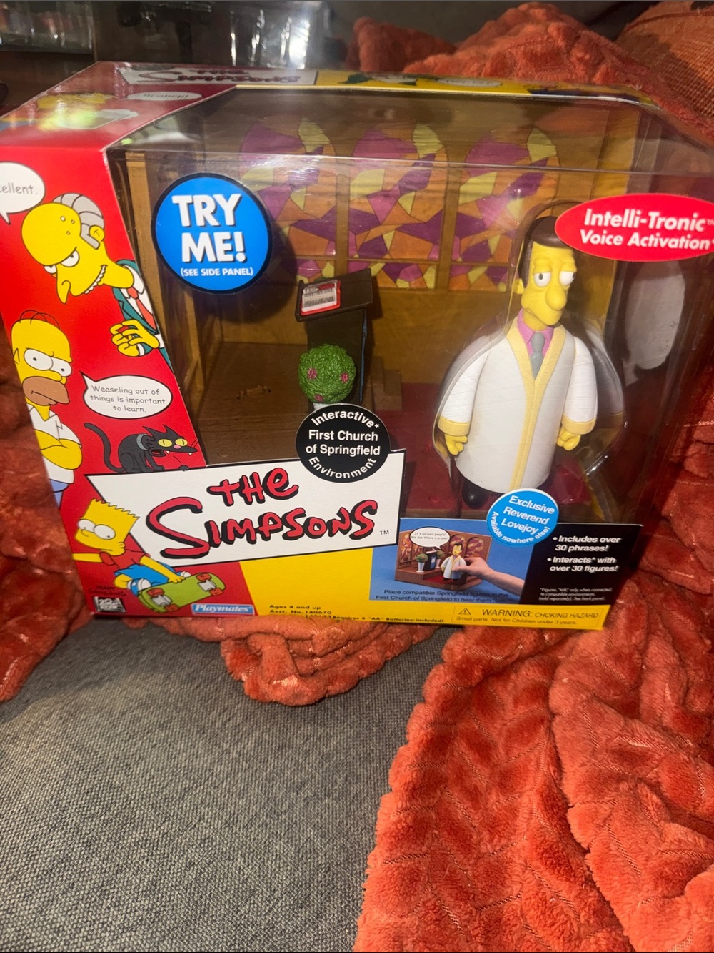 Simpsons WOS First Church of Springfield Reverend Lovejoy Playmates NIB